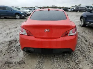 2010 Hyundai Genesis Coupe Premium with VIN KMHHT6KD1AU021037, listed as a Copart auction lot 80195994 with 174,463 mi miles and Salvage title. Bid and sale history available at DreamBid. Image 6.