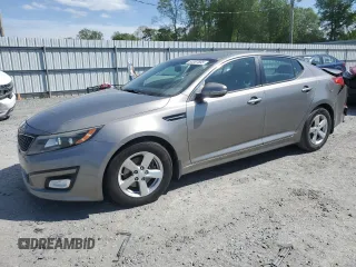 2015 Kia Optima LX z VIN 5XXGM4A78FG479197, wystawiony jako Copart lot #53387695 z przebiegiem 124 461 mil mil oraz Szkoda całkowita • Salvage title. Historia ofert i sprzedaży dostępna na DreamBid. Obrazek 1.