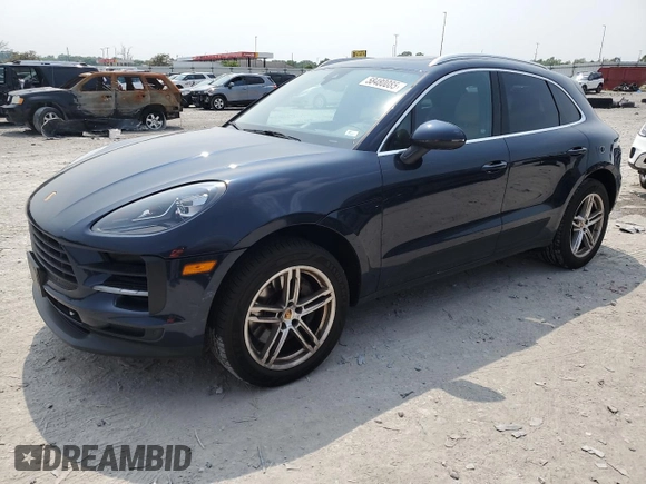 2020 Porsche Macan S with VIN WP1AB2A5XLLB31152, listed as a Copart auction lot 58480085 with 55,928 mi miles and Salvage title. Bid and sale history available at DreamBid. Image 1.