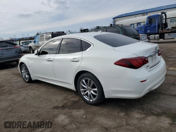 2015 Infiniti Q70 with VIN JN1BY1AR0FM561260, listed as a Copart auction lot 46496955 with 69,792 mi miles and Salvage title. Bid and sale history available at DreamBid. Image 2.