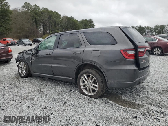 2021 Dodge Durango R/T with VIN 1C4SDHCTXMC659774, listed as a Copart auction lot 47827105 with 90,837 mi miles and Salvage Title. Bid and sale history available at DreamBid. Image 2.