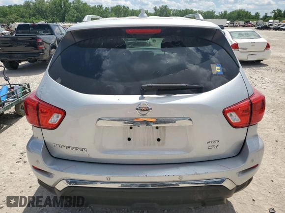 2019 Nissan Pathfinder S with VIN 5N1DR2MM8KC642348, listed as a Copart auction lot 56502755 with 84,721 mi miles and Salvage title. Bid and sale history available at DreamBid. Image 6.