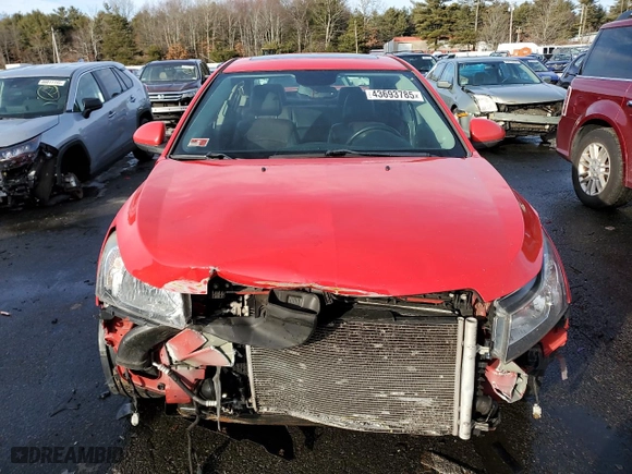 2015 Chevrolet Cruze LTZ with VIN 1G1PG5SB9F7288616, listed as a Copart auction lot 43693785 with 135,134 mi miles and Salvage Title. Bid and sale history available at carsss.com. Image 5.