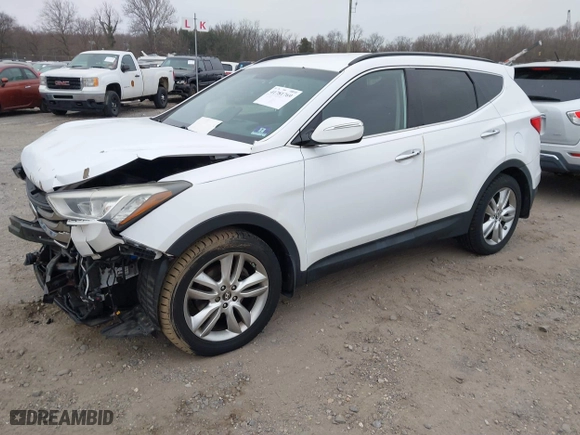 2013 Hyundai Santa Fe 2.0T Sport with VIN 5XYZUDLA9DG067638, listed as a IAAI auction lot 41781769 with 99,022 mi miles. Bid and sale history available at carsss.com. Image 2.