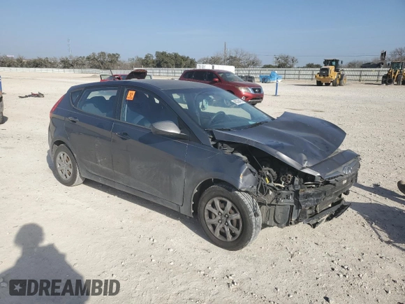 2013 Hyundai Accent GS with VIN KMHCT5AE6DU082550, listed as a Copart auction lot 48239415 with 160,413 mi miles and Salvage Title. Bid and sale history available at carsss.com. Image 4.