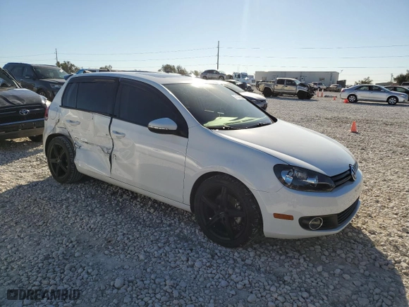 2013 Volkswagen Golf TDI w/Sunroof & Nav with VIN WVWNM7AJ0DW055514, listed as a Copart auction lot 81526564 with 111,386 mi miles and Salvage Title. Bid and sale history available at carsss.com. Image 4.