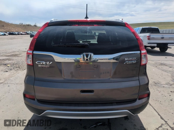 2015 Honda CR-V EX-L with VIN 2HKRM4H75FH669400, listed as a Copart auction lot 53354525 with 184,372 mi miles and Salvage Title. Bid and sale history available at carsss.com. Image 6.