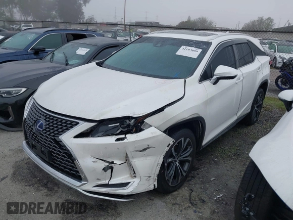 2022 Lexus RX with VIN JTJHGKFA6N2027366, listed as a IAAI auction lot 41193809 with 110,528 mi miles. Bid and sale history available at carsss.com. Image 18.