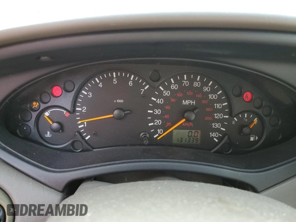 2001 Ford Focus ZTS with VIN 1FAFP38381W291194, listed as a Copart auction lot 43190085 with 131,339 mi miles and Salvage Title. Bid and sale history available at carsss.com. Image 9.