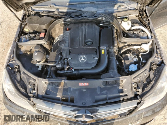 2014 Mercedes-Benz C 250 Sport with VIN WDDGF4HB5ER311927, listed as a Copart auction lot 52055205 with 89,952 mi miles and Salvage title. Bid and sale history available at DreamBid. Image 13.