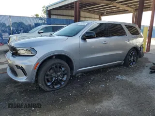 2021 Dodge Durango SXT Plus with VIN 1C4RDHAG4MC572618, listed as a Copart auction lot 53808055 with 42,473 mi miles and Salvage title. Bid and sale history available at DreamBid. Image 1.