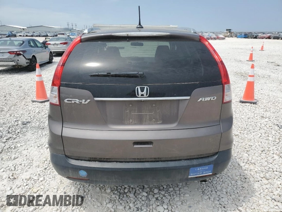 2014 Honda CR-V EX-L with VIN 2HKRM4H72EH637437, listed as a Copart auction lot 52872165 with 106,052 mi miles and Salvage Title. Bid and sale history available at carsss.com. Image 6.