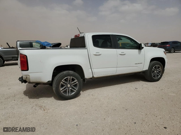 2021 Chevrolet Colorado 2WD Work Truck with VIN 1GCGSBEN6M1187687, listed as a Copart auction lot 47236795 with 27,107 mi miles and Salvage Title. Bid and sale history available at carsss.com. Image 3.