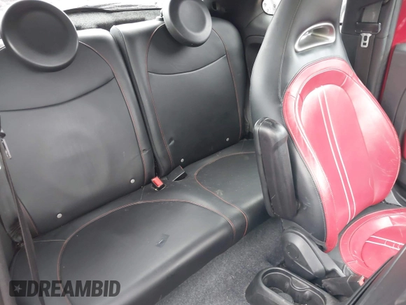 2015 FIAT 500 Abarth with VIN 3C3CFFFH9FT721798, listed as a IAAI auction lot 41946325 with 134,991 mi miles. Bid and sale history available at carsss.com. Image 8.