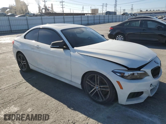 2018 BMW 2 Series M240i with VIN WBA2J5C50JVC07230, listed as a Copart auction lot 84936054 with 49,938 mi miles and Salvage Title. Bid and sale history available at carsss.com. Image 4.