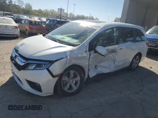 2020 Honda Odyssey EX-L with VIN 5FNRL6H76LB060793, listed as a Copart auction lot 74463794 with Not Provided miles and Salvage Title. Bid and sale history available at carsss.com. Image 1.