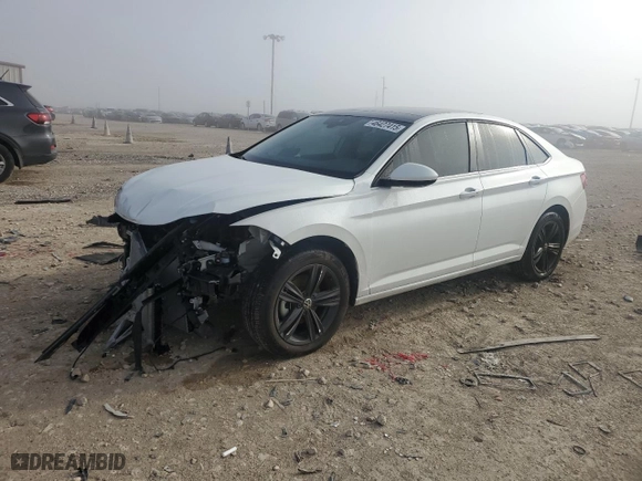 2024 Volkswagen Jetta SE with VIN 3VW7M7BU0RM067829, listed as a Copart auction lot 46427415 with 2,137 mi miles and Salvage Title. Bid and sale history available at carsss.com. Image 1.