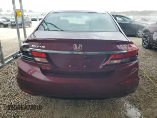 2015 Honda Civic Sedan EX-L with VIN 19XFB2F97FE078068, listed as a Copart auction lot 49748875 with 163,892 mi miles and Clean Title. Bid and sale history available at carsss.com. Image 6.