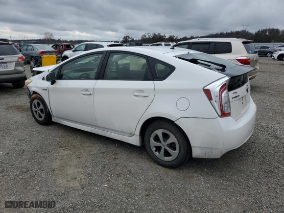 2012 Toyota Prius One with VIN JTDKN3DU4C5428430, listed as a Copart auction lot 47591535 with 165,056 mi miles and Salvage Title. Bid and sale history available at carsss.com. Image 2.
