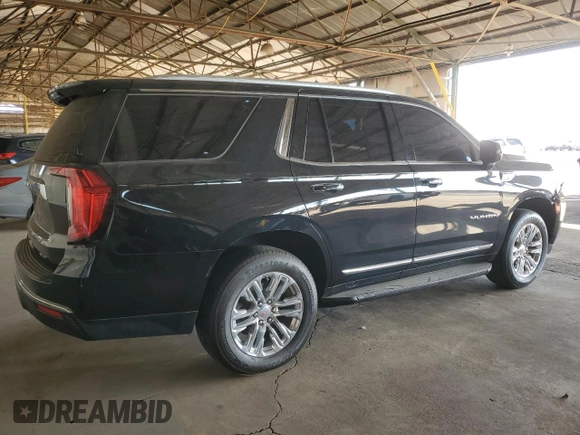 2021 GMC Yukon SLT with VIN 1GKS1BKD3MR281220, listed as a Copart auction lot 74983974 with 95,144 mi miles and Salvage Title. Bid and sale history available at carsss.com. Image 3.
