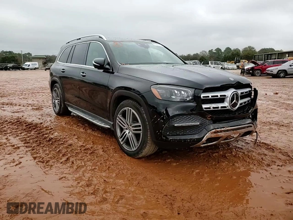2021 Mercedes-Benz GLS 450 with VIN 4JGFF5KE0MA360668, listed as a Copart auction lot 81257914 with 33,939 mi miles and Salvage Title. Bid and sale history available at DreamBid. Image 12.