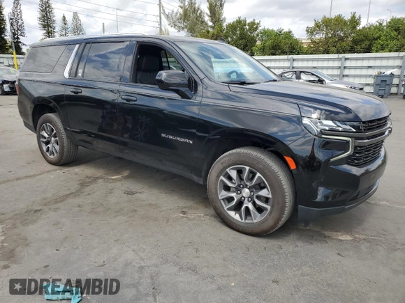 2022 Chevrolet Suburban LS with VIN 1GNSCBKD8NR114222, listed as a Copart auction lot 49244255 with 117,379 mi miles and Clean Title. Bid and sale history available at DreamBid. Image 4.