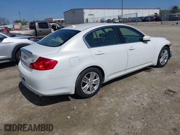 2010 Infiniti G37 Sedan Journey with VIN JN1CV6AP9AM402058, listed as a IAAI auction lot 41920401 with 214,714 mi miles. Bid and sale history available at carsss.com. Image 4.