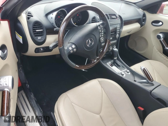 2008 Mercedes-Benz SLK-Class 3.0L with VIN WDBWK54F68F187946, listed as a Copart auction lot 43484745 with 104,011 mi miles and Salvage Title. Bid and sale history available at carsss.com. Image 8.