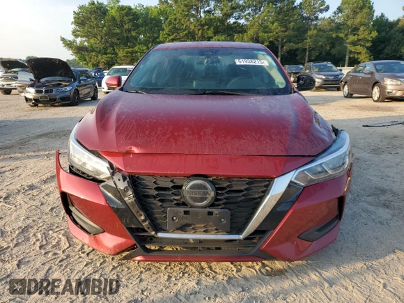 2021 Nissan Sentra SV with VIN 3N1AB8CV2MY220761, listed as a Copart auction lot 61938215 with 88,477 mi miles and Salvage title. Bid and sale history available at DreamBid. Image 5.