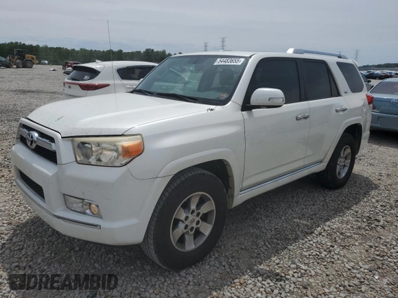 2011 Toyota 4Runner SR5 with VIN JTEZU5JR8B5023002, listed as a Copart auction lot 54483655 with 202,976 mi miles and Salvage title. Bid and sale history available at DreamBid. Image 1.