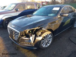2017 Genesis G80 3.8L with VIN KMHGN4JE3HU204955, listed as a IAAI auction lot 41501931 with 83,519 mi miles. Bid and sale history available at carsss.com. Image 6.