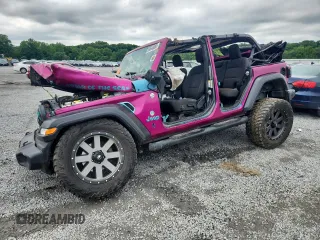 2018 Jeep Wrangler Unlimited Sport S с VIN 1C4HJXDGXJW299558, выставлен на аукционе Copart как лот 58648855 с пробегом Не указан миль и Списание • Salvage title. История ставок и продаж доступна на DreamBid. Изображение 1.