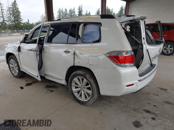 2011 Toyota Highlander Hybrid Limited with VIN JTEDC3EH5B2001611, listed as a IAAI auction lot 41851942 with 1 mi miles. Bid and sale history available at carsss.com. Image 3.