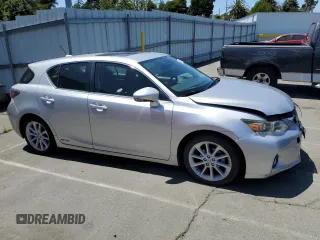 2013 Lexus CT 200h with VIN JTHKD5BH1D2162337, listed as a Copart auction lot 59230295 with 99,070 mi miles and Salvage title. Bid and sale history available at DreamBid. Image 4.