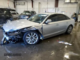2013 Audi A6 2.0T Premium Plus with VIN WAUGFAFC3DN056024, listed as a Copart auction lot 45752335 with 0 mi miles and Salvage Title. Bid and sale history available at carsss.com. Image 1.