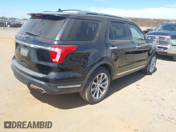 2018 Ford Explorer Limited z VIN 1FM5K7F84JGA70191, wystawiony jako IAAI lot #42665507 z przebiegiem 121 586 mil mil oraz . Historia ofert i sprzedaży dostępna na DreamBid. Obrazek 4.