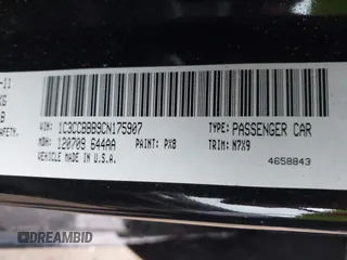 2012 Chrysler 200 Touring with VIN 1C3CCBBB9CN175907, listed as a IAAI auction lot 41897519 with 107,626 mi miles and . Bid and sale history available at carsss.com. Image 9.