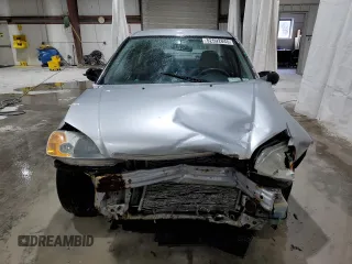 2002 Honda Civic LX with VIN 2HGES16552H543711, listed as a Copart auction lot 52592845 with 141,077 mi miles and Salvage Title. Bid and sale history available at carsss.com. Image 5.