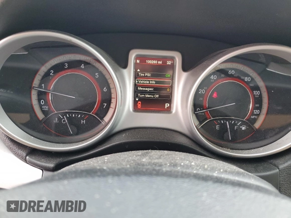 2014 Dodge Journey R/T with VIN 3C4PDDFG1ET176774, listed as a Copart auction lot 52140875 with 100,260 mi miles and Clean title. Bid and sale history available at DreamBid. Image 9.