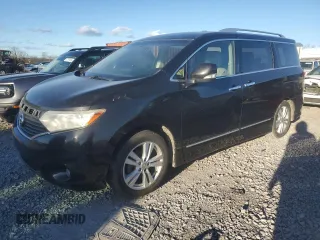 2011 Nissan Quest S with VIN JN8AE2KP9B9009097, listed as a Copart auction lot 86195534 with 180,102 mi miles and Salvage Title. Bid and sale history available at carsss.com. Image 1.