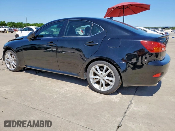 2007 Lexus IS 350 with VIN JTHBE262972009629, listed as a Copart auction lot 57758295 with 155,577 mi miles and Clean title. Bid and sale history available at DreamBid. Image 2.