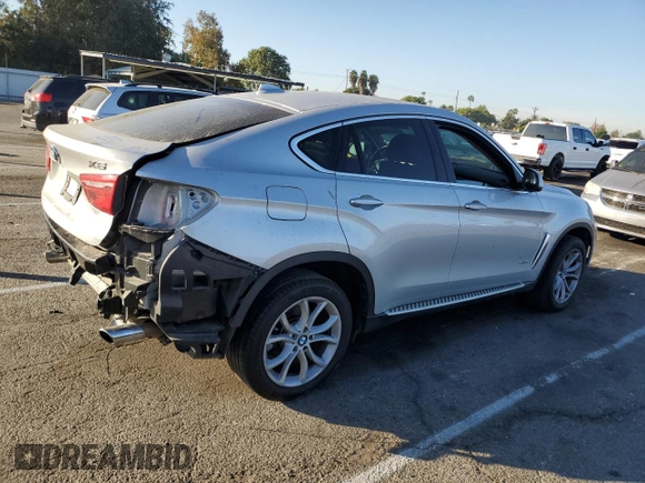 2016 BMW X6 sDrive35i with VIN 5UXKU0C59G0F93390, listed as a Copart auction lot 80156444 with 69,196 mi miles and Salvage Title. Bid and sale history available at carsss.com. Image 3.