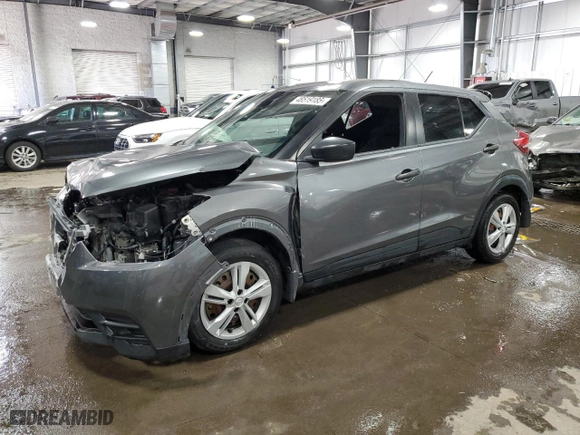 2020 Nissan Kicks S with VIN 3N1CP5BVXLL570533, listed as a Copart auction lot 48519185 with 35,926 mi miles and Salvage Title. Bid and sale history available at carsss.com. Image 1.