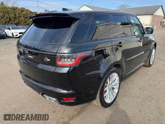 2018 Land Rover Range Rover Sport SVR with VIN SALWZ2SE9JA810039, listed as a Copart auction lot 49401525 with 167,379 mi miles and Clean Title. Bid and sale history available at carsss.com. Image 3.