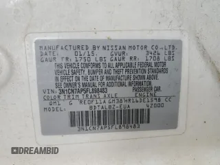 2015 Nissan Versa SV z VIN 3N1CN7AP5FL898483, wystawiony jako Copart lot #53100565 z przebiegiem 173 488 mil mil oraz Szkoda całkowita • Salvage title. Historia ofert i sprzedaży dostępna na DreamBid. Obrazek 13.