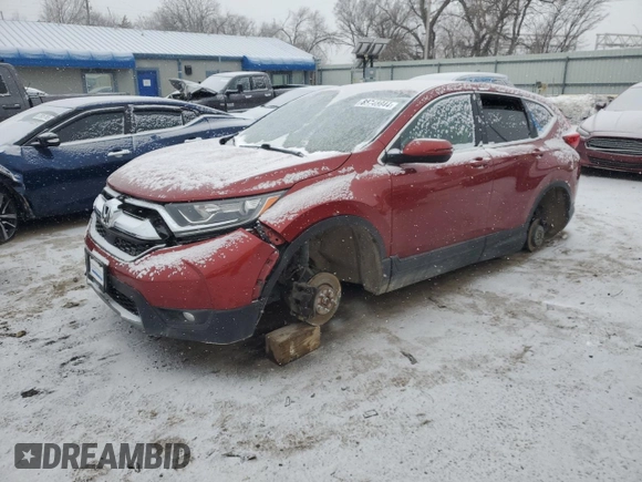 2019 Honda CR-V EX-L with VIN 2HKRW2H84KH604619, listed as a Copart auction lot 85748844 with 0 mi miles and Salvage Title. Bid and sale history available at carsss.com. Image 1.