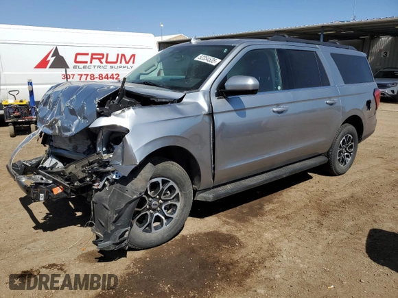 2024 Ford Expedition Max XLT with VIN 1FMJK1J81REA33335, listed as a Copart auction lot 52354535 with 17,743 mi miles and Salvage Title. Bid and sale history available at DreamBid. Image 1.