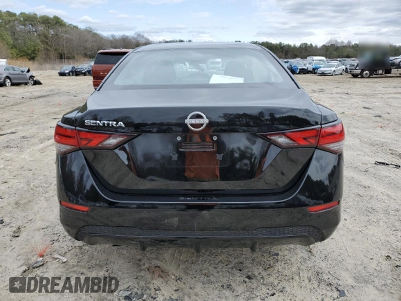2024 Nissan Sentra S with VIN 3N1AB8BV7RY391787, listed as a Copart auction lot 48869895 with 3,429 mi miles and Salvage Title. Bid and sale history available at carsss.com. Image 6.