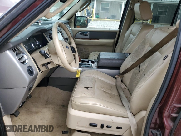 2010 Ford Expedition Eddie Bauer with VIN 1FMJU1J55AEB35726, listed as a Copart auction lot 50519555 with 196,259 mi miles and Clean title. Bid and sale history available at DreamBid. Image 7.