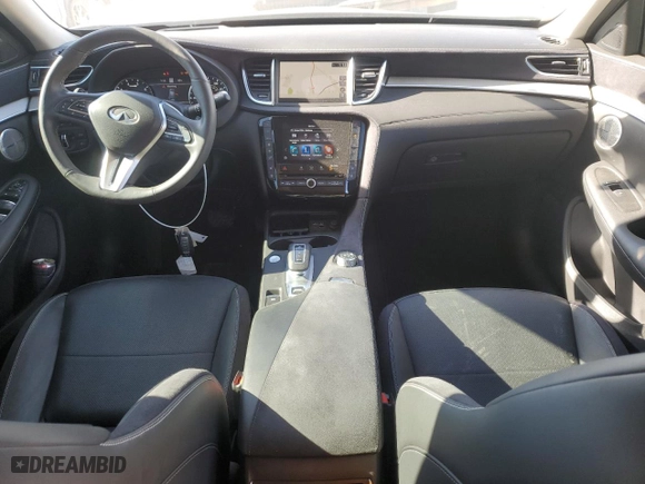 2023 Infiniti QX50 SENSORY with VIN 3PCAJ5EB5PF109056, listed as a Copart auction lot 42813775 with 13,665 mi miles and Salvage Title. Bid and sale history available at carsss.com. Image 8.